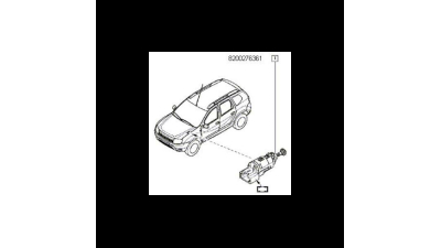 Contact Stop Frana DACIA DUSTER 2012-, LOGAN II 2012-; LOGAN MCV 2012-, SANDERO 2012-, Dokker, Lodgy; NISSAN PRIMASTAR; RENAULT CLIO III, ESPACE IV, LAGUNA II, MODUS, TRAFIC II, TWINGO II intrerupator pedala franare, 253206170R,  piesa originala OE