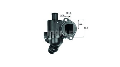 Corp termostat Mahle Audi A4 (B6), 2000-2004, A4 (B7), 2004-2007, motor 1.6 75kw, benzina, A4 (B6), 2000-2004, motor 2.0 FSI 110kw, benzina, temp. deschidere [°C] 105 