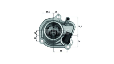 Corp termostat Mahle Chrysler PT Cruiser, 2000-2010, motor 2.2 CRD, diesel, temp. deschidere [°C] 87 
