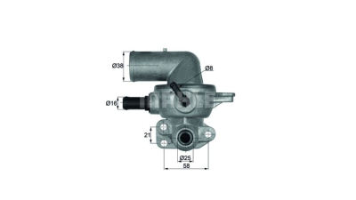 Corp termostat Mahle Chrysler Voyager, 2001-2008, motor 2.5 CRD, diesel, temp. deschidere [°C] 88 