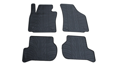 Set covorase auto din cauciuc Seat Leon 1P 2005-2013, Leon Cupra 2005-2013, Negru, Gledring, 4 buc.