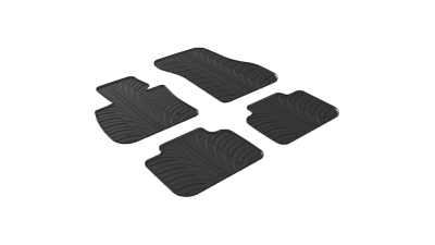 Set covorase auto din cauciuc BMW Seria 3 (E46) 1998-2005, Negru, Gledring, 4 buc.