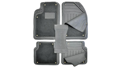 Set covorase auto din mocheta si cauciuc Combination universale, 5 buc.