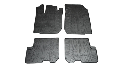 Set covorase auto din cauciuc Dacia Sandero 12.2012-12.2020, 5 usi, Manual, Sandero Stepway 2012-2021, Logan 2013-, Negru, Gledring, 4 buc.