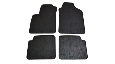 Set covorase auto din cauciuc Fiat 500 2013-2019, FIAT 500 Facelift 2019-, Negru, Gledring, 4 buc.