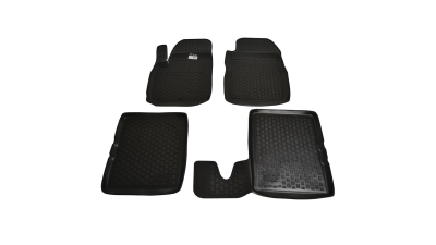 Set covorase auto din cauciuc Fiat Panda 2004- , presuri tip Tavita BestAutoVest, 4 buc.