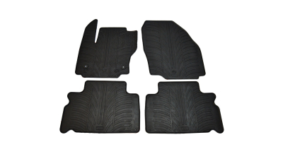 Set covorase auto din cauciuc Ford S-Max 2012-2015, Ford Galaxy 2012-07.2015 Facelift 5 usi, Negru, Gledring, 4 buc.