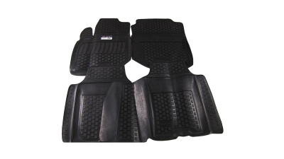 Set covorase auto din cauciuc Honda Jazz 2 2008-, presuri tip Tavita BestAutoVest, 4 buc.