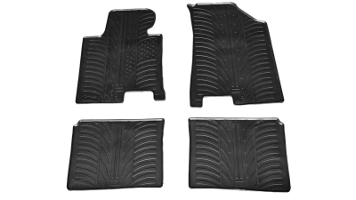 Set covorase auto din cauciuc Hyundai I40 2011-, (5 locuri), Negru, Gledring, 4 buc.
