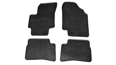 Set covorase auto din cauciuc Hyundai Accent 2005-, Kia Rio 2005-2010, Negru, Gledring, 4 buc.