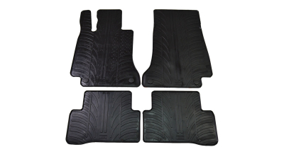 Set covorase auto din cauciuc Mercedes Clasa C (W205) 2014-03.2021, Negru, Gledring, 4 buc.