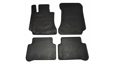 Set covorase auto din cauciuc Mercedes Clasa E (W212) 2014-02.2016, Negru, Gledring, 4 buc.