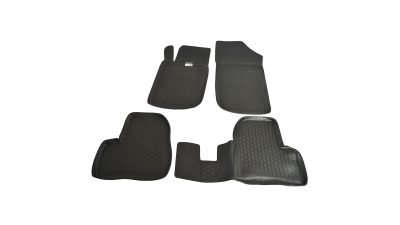 Set covorase auto din cauciuc Peugeot 206 1998-2012 , presuri tip Tavita BestAutoVest, 4 buc.