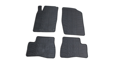 Set covorase auto din cauciuc Peugeot 206 1998-2009 Hatchback/ Combi, Peugeot 206+ 04.2009-2012, Negru, Gledring, 4 buc.
