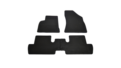 Set covorase auto din cauciuc Peugeot 3008 din 2009-2016, presuri BestAutoVest, negre, 4 buc.