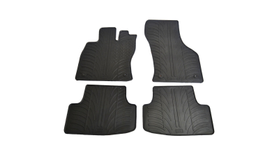 Set covorase auto din cauciuc Seat Leon 2013-03.2020 (5 usi), Vw Golf 8 Hatchback 2020- (5 usi, Manual), Golf 7  4Motion 2012-12.2019, Negru, Gledring, 4 buc. 