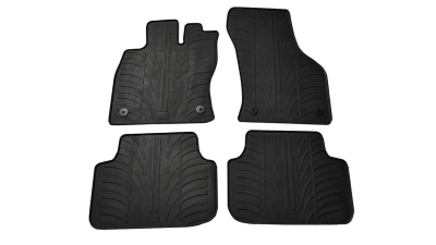 Set covorase auto din cauciuc Skoda Octavia 3 (5E) 2013-10.2019 Sedan/ Combi (Manual, 4 usi), Facelift 2017-10.2019, Negru, Gledring, 4 buc.