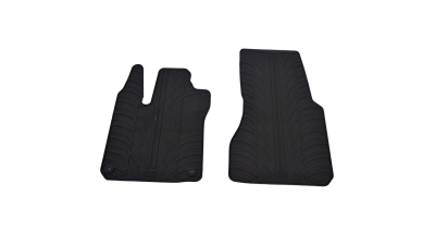 Set covorase auto din cauciuc Smart Fortwo 453 2014-, Negru, Gledring, 2 buc.