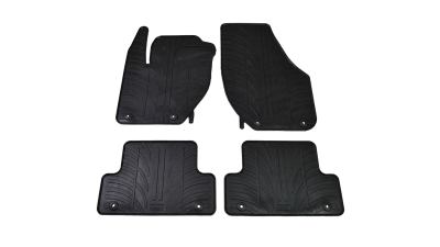 Set covorase auto din cauciuc Volvo V40 2012-2019, Negru, Gledring, 4 buc.