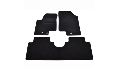 Covorase mocheta Hyundai IX20 2010-, Kia Venga 2010- Negre , set de 3 bucati