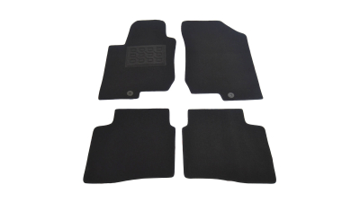 Covorase mocheta Kia CEED 09/2007-03/2010 2 sisteme de fixare, Negru, set de 4 bucati