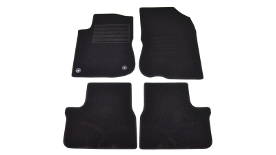 Covorase mocheta Peugeot 208 3/5Usi 2012- Negre, set de 4 bucati
