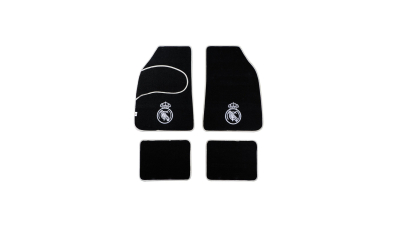 Set covorase auto din mocheta Real Madrid model universal , set de 4 bucati , set de 4 bucati