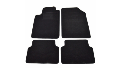 Covorase mocheta Renault Laguna 2 2002-2007 Negre, set de 4 bucati