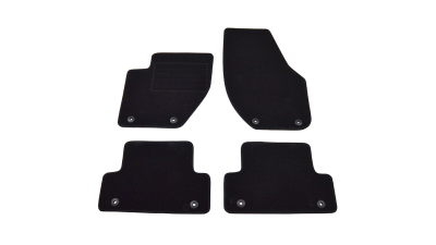Covorase mocheta Volvo V40 12.2012- Negre, set de 4 bucati
