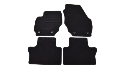 Covorase mocheta Volvo V70 02.2007- Negre, set de 4 bucati