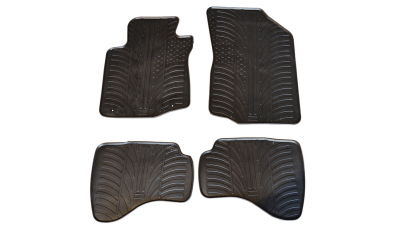 Set covorase auto din cauciuc Citroen C1 2010-2014, Peugeot 107 2010-2014, Toyota Aygo 2010-2014, Negru, Gledring, 4 buc.