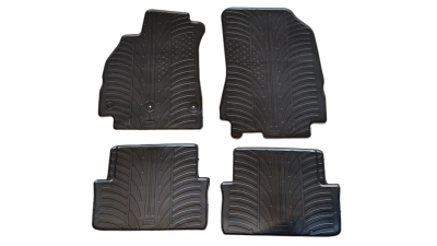 Set covorase auto din cauciuc Renault Fluence 2011-, Negru, Gledring, 4 buc.