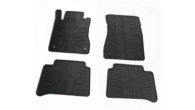 Set covorase auto din cauciuc Mercedes Clasa E (W211) 2003-2008, Negru, Gledring, 4 buc.