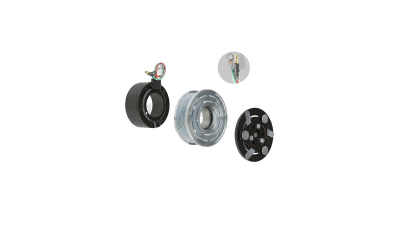 Cupla magnetica ambreiaj compresor A/C diametru 100 mm cu 7 caneluri, tip Sanden TRSE07 /TRSE09 pentru Honda Civic 2005-2012, CR-V 2007-2012; FRV 2005-2009 motorizare 1, 8/2, 0/2, 2 iCTDI, rulment 35x52x20 mm, 