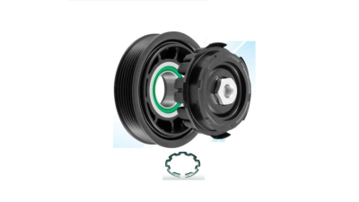 Cupla magnetica ambreiaj compresor A/C diametru 110 mm cu 6 caneluri, tip Denso 6SEU14C pentru Seat Ibiza (6J) 2008-2017; VW Beetle 2011-, Golf 6 2008-2013; Golf 5 Plus, Polo 6R 2009-2017; Tiguan 5N 2007-2016, motorizari 1, 6/2, 0 TDI, rulment 35x52x200 m