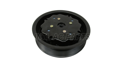 Cupla magnetica ambreiaj compresor A/C diametru 115 mm cu 7 caneluri, tip denso 7SEU16C; Audi A8 2003-2010, VW Phaeton 2003-2016 motorizari 3, 7 V8 si 4, 2 V8, rulment 35x52x22 mm, 
