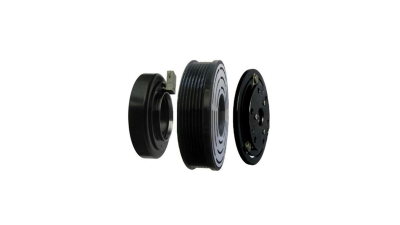 Cupla magnetica ambreiaj compresor A/C diametru 129 mm cu 7 caneluri, tip Visteon FS10; Ford Transit 2000-2013 motorizari 2, 2 TDCI/2, 3; 2, 4 DI/TD/TDCI; 3, 0 TDCI, rulment 30x55x23 mm, 