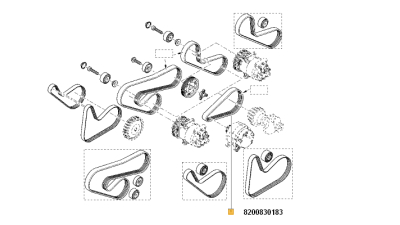 Curea Transmisie 3pk753 Dacia Logan / Sandero 1.2 16v; Rover Toyota Suzuki Renault Mg Land Rover Toyota Hyundai