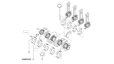 Cuzineti Motor Cota Standard Dacia Duster Logan Sander 1.5 Dci ; Motor K9k.700/702/704/722 Renault 1.5 Dci