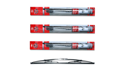 Stergator auto BestAutoVest 380mm 15 inch pentru parbriz si luneta cu lama grafitata model universal , 1 buc.