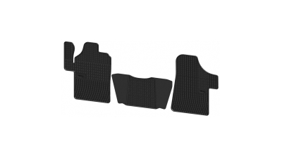 Set covorase auto din cauciuc Mercedes Vito 2/3Loc 2003-2014 Viano 2/3Loc 2003-2014, presuri BestAutoVest, negre, 3 buc.