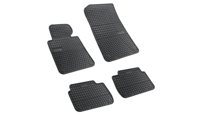 Set covorase auto din cauciuc Bmw Seria 3 E46 1998-2005, presuri BestAutoVest, negre, 4 buc.