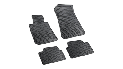 Set covorase auto din cauciuc Bmw Seria 1 E81/E87/E82/E88/F20, X1 E84 2004-2019, presuri BestAutoVest, negre, 4 buc.