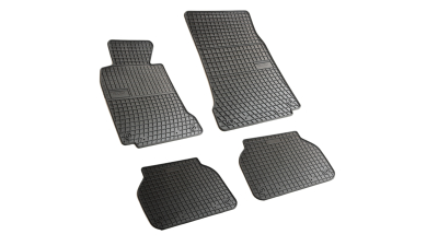 Set covorase auto din cauciuc Bmw Seria 5 E39 1995-2004, presuri BestAutoVest, negre, 4 buc.