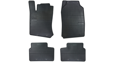 Set covorase auto din cauciuc Opel Vectra B 1995-2001, presuri BestAutoVest, negre, 4 buc.