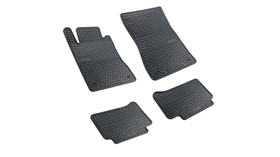 Set covorase auto din cauciuc Mercedes Clasa E W211 S211 2002-2009 Cls C219- 2004-2010, presuri BestAutoVest, negre, 4 buc.