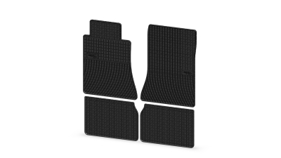 Set covorase auto din cauciuc Mercedes Clasa E W124 1984-1997, presuri BestAutoVest, negre, 4 buc.