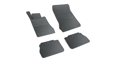 Set covorase auto din cauciuc Mercedes Clasa E W210 1995-2003, presuri BestAutoVest, negre, 4 buc.