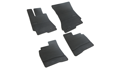 Set covorase auto din cauciuc Mercedes Clasa S W221 2005-2013, presuri BestAutoVest, negre, 4 buc.
