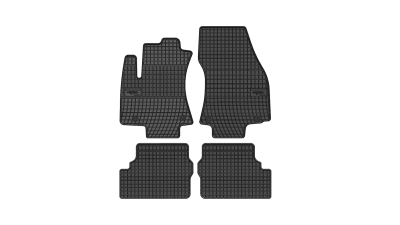 Set covorase auto din cauciuc Opel Zafira A 1999-2005, presuri BestAutoVest, negre, 4 buc.
